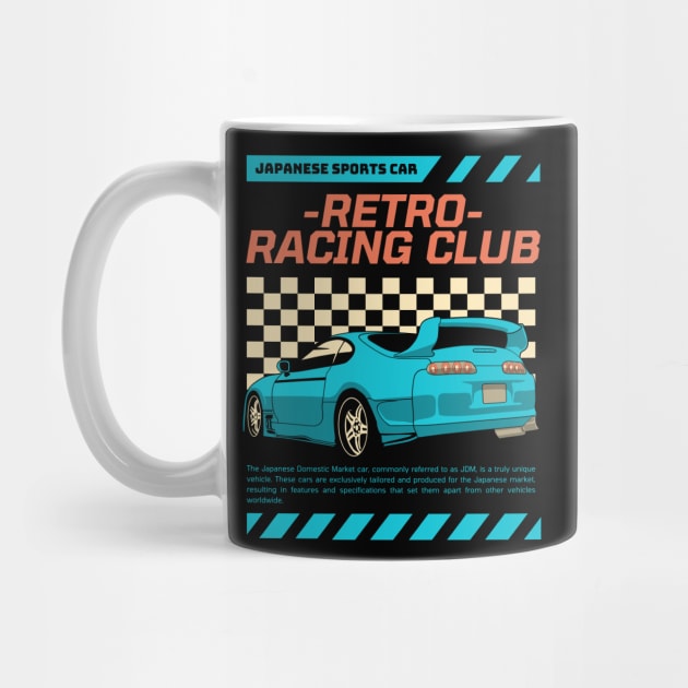 Retro Racing Club Japanese Sports Car by Tip Top Tee's